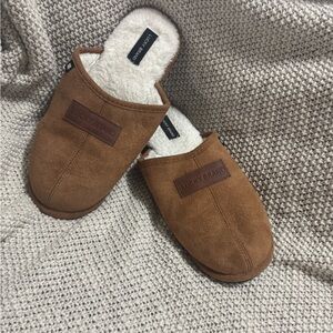 Lucky‎ Brand Micro-Suede Scuff Indoor Slippers, Plush Lining, Size M 9-10